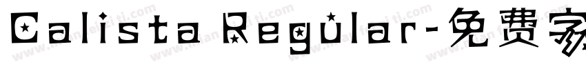 Calista Regular字体转换